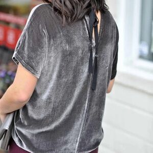 Madewell velvet blouse